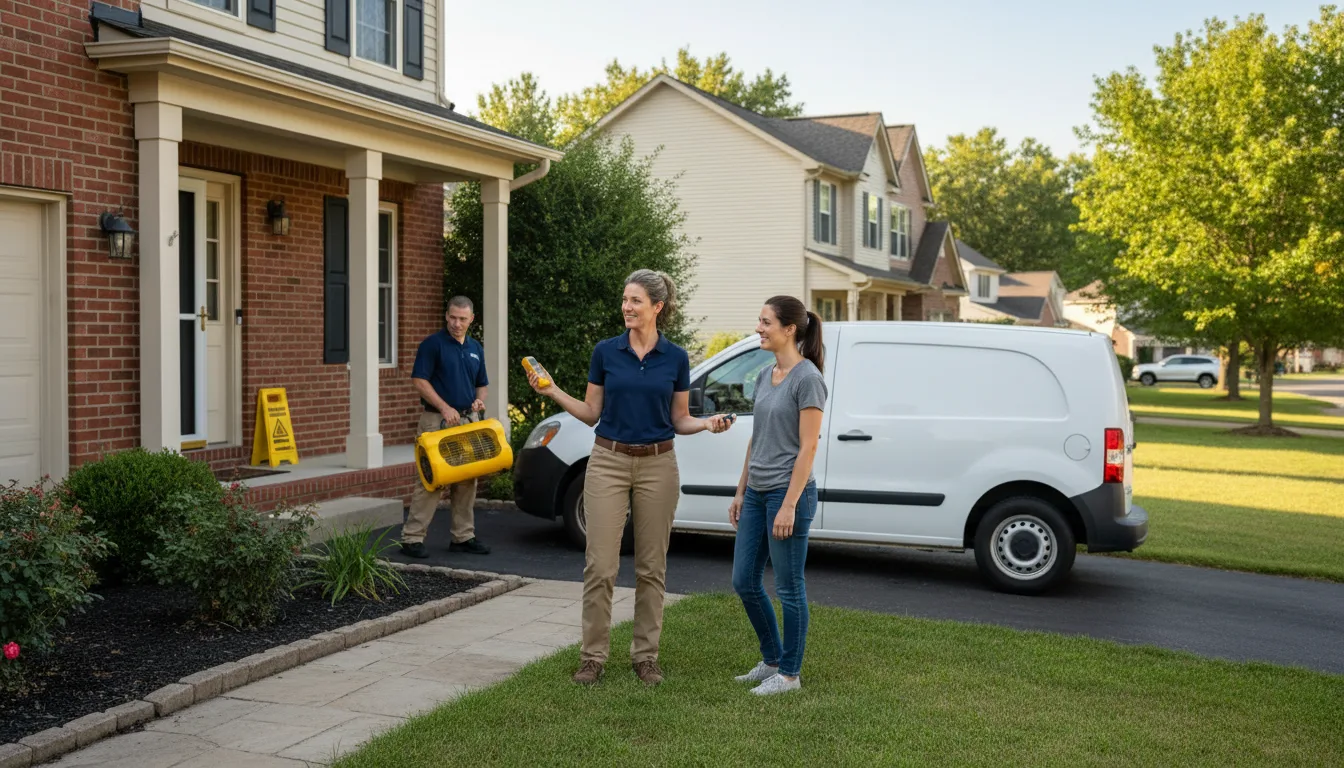 Residential water damage restoration in Mcnary, AZ